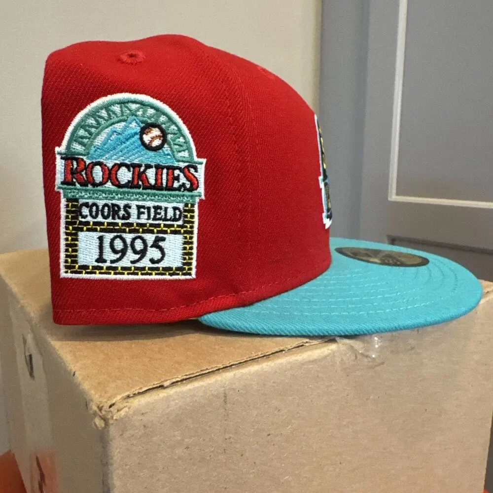 NWT 59fifty New Era / Hat Club COLORADO ROCKIES Captain Planet 2.0 Size 7 5/8